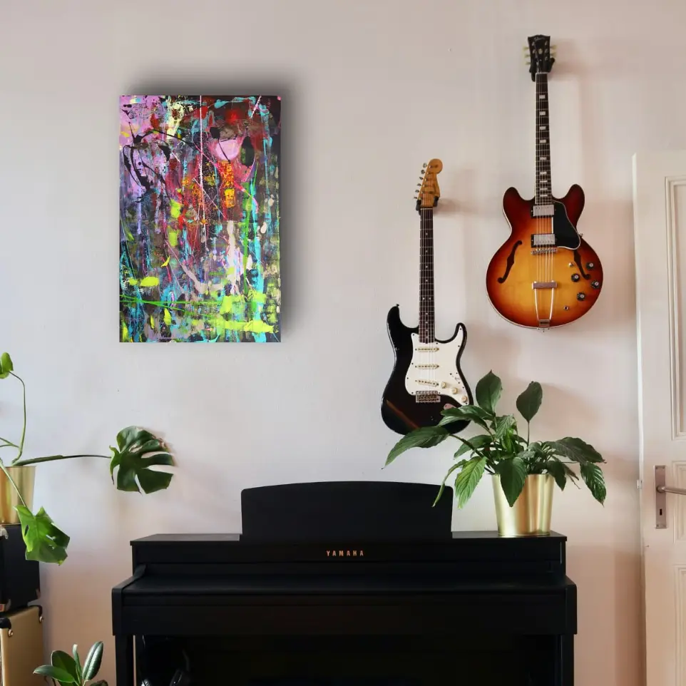 Vibrant Abstract Art Print - Colorful Modern Wall Decor